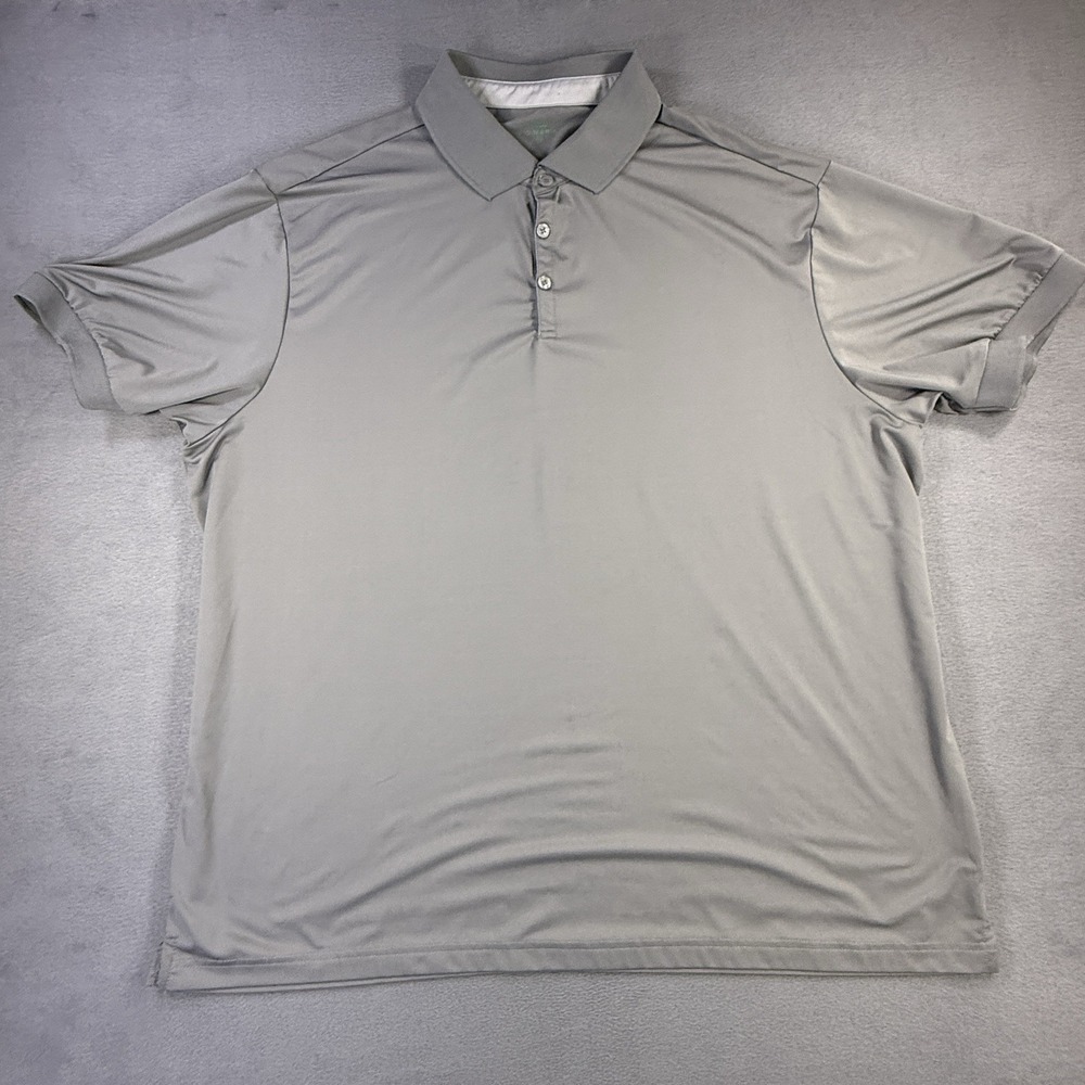 Mio Marino Polo Gray Short Sleeve Collared Men's Shirt‎ Size 3XL